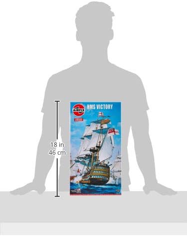 Airfix Ship Model Kit Vintage Classics - A09252V HMS Victory, Plastic Watercraft Model Kits for Adults & Kids Ages 8+, Skill Level 3, 1:180 Scale Warship Models, Miniature Battleship Navy Gifts