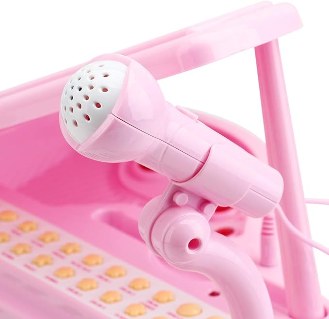 Amy&Benton Toddler Piano Toy for Baby Girls Pink Toy Piano Keyboard for 2 3 4 Year Old Birthday Gifts for Girls