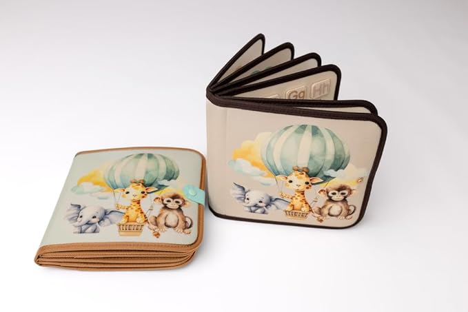 Montessori Busy Board Neutral Pastel Book, Interactive Toddler Gift Learning Curriculum, Educational Travel Daycare Toy, Language and Cognitive Skills, 3+ Year Old Boy Girl (Pastel)