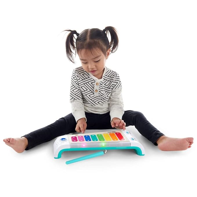Baby Einstein Magic Touch Xylophone Wooden Musical Toy with Lights, Ages 12 months +
