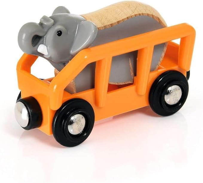BRIO World 33960 - Safari Adventure Set - 26 Piece FSC-Certified Wooden Toy Train Set for Kids Ages 3 and Up | Imaginative Play | Educational | Compatible Railway Systems