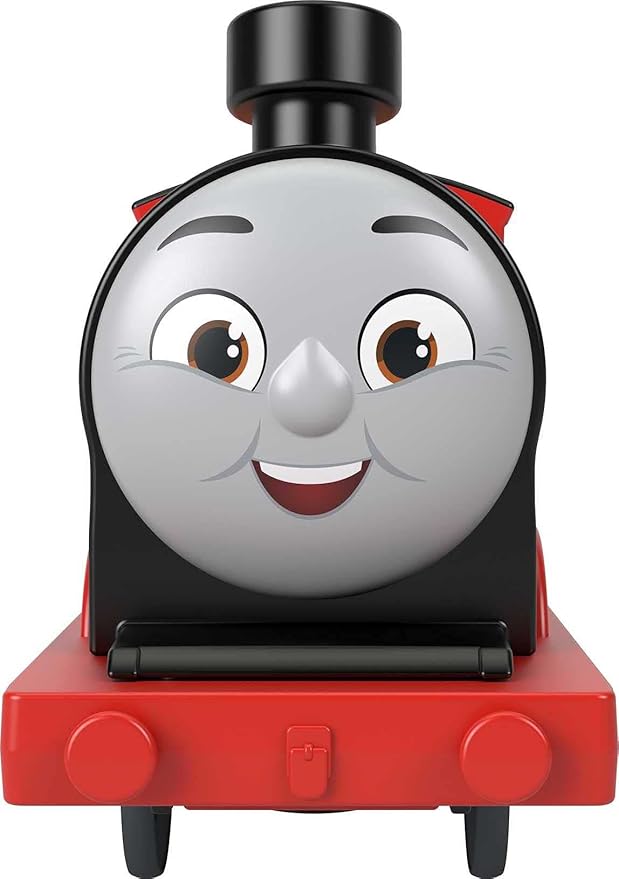 Thomas & Friends Motorized Toy Train James Battery-Powered Engine with Tender for Preschool Pretend Play Kids Ages 3+ Years