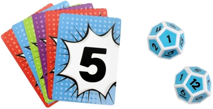 University Games, Scholastic Math Match Travel Dice Game, Mathematics Reinforcement Game for Kids, for 2 or More Players Ages 5 and Up