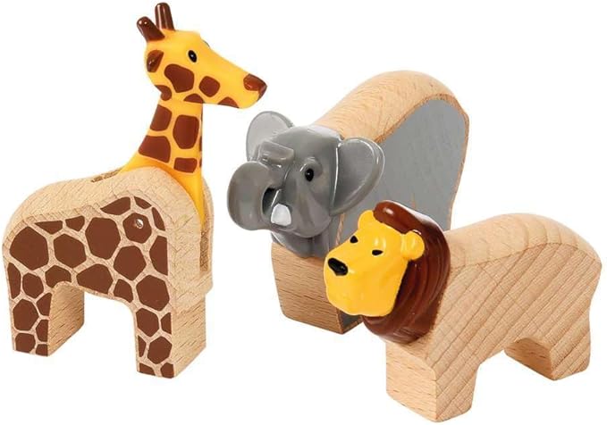 BRIO World 33960 - Safari Adventure Set - 26 Piece FSC-Certified Wooden Toy Train Set for Kids Ages 3 and Up | Imaginative Play | Educational | Compatible Railway Systems