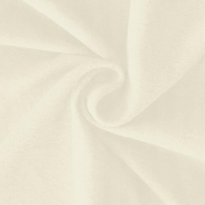 Easy-Going 6 Pieces Microfiber Stretch Sectional Recliner Sofa Slipcover Soft Fitted Fleece 2 Seats Couch Cover Washable Furniture Protector with Elasticity for Kids (Recliner Loveseat, Ivory)