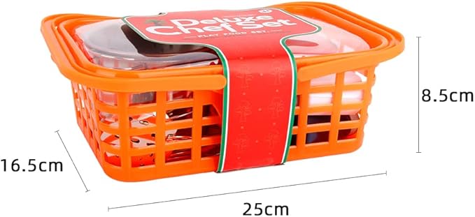 Kids Play Kitchen Toy Accessories Set Toddler Cooking Playset Colorful Stainless Steel Pots and Pans Birthday Gifts for 3+ Girls Boys (Blue)