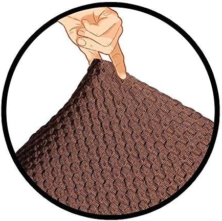 Golden linens One Piece Stretch Recliner Chair Furniture Slipcovers with Remote Pocket Fit Most Recliner Chairs (Chocolate)