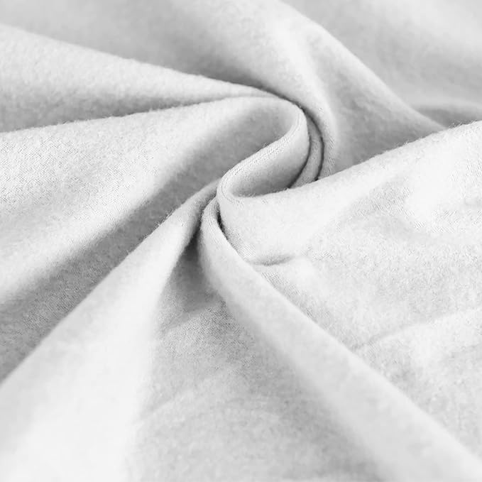 Easy-Going Oversized 6 Pieces Microfiber Stretch Sectional Recliner Loveseat Sofa Slipcover Soft Fitted Fleece 2 Seats Couch Cover Washable Furniture Protector with Elasticity for Kids Pet Snow White