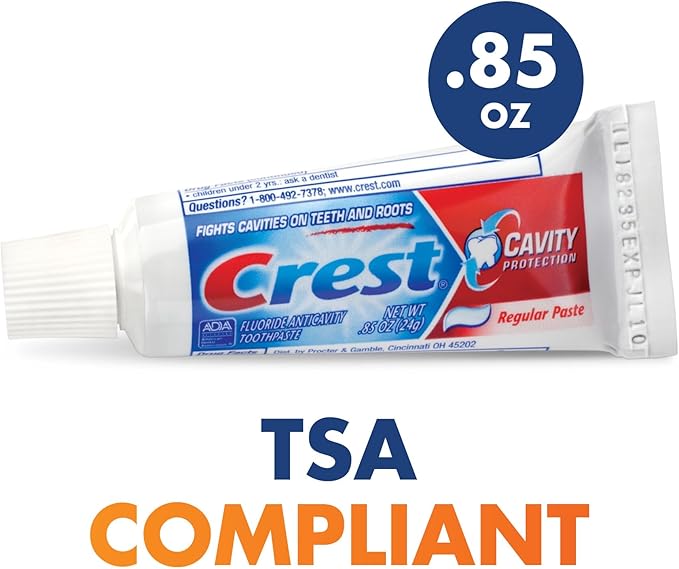 Practicon Child Deluxe Dental Care Kit, Travel Size Bundle w/Toothbrush, Crest Toothpaste, Floss, Lip Balm and Sand Timer, TSA Friendly Kids Oral Care Kit