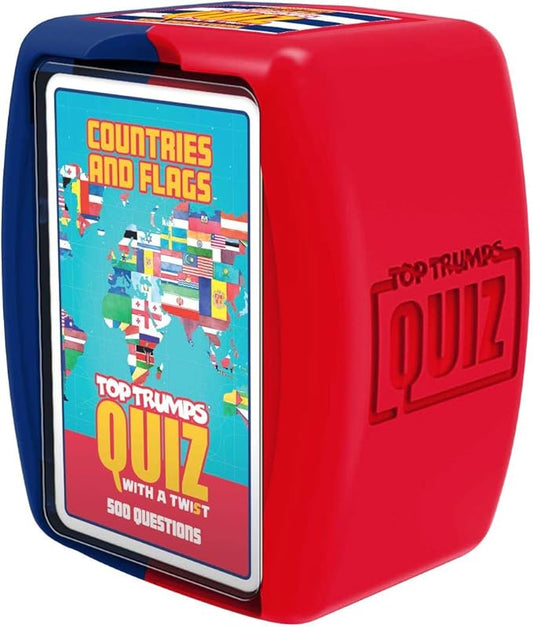 Top Trumps Countries and Flags: Quiz Games - Trivia Quiz - Kids Games for Learning - Great Travel Games and Road Trip Games - Trivia Outdoor Games - Family Games for Kids and Adults 2+ players