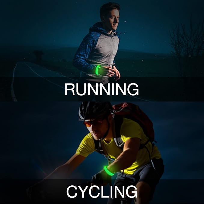 8 PCS LED Glow Bracelets, Light Up Wristbands - Halloween Glow in The Dark Party Bracelets Favors Supplies for Christmas, Concerts, Festivals, Game Prizes, Sports, Rave Accessories(Green)