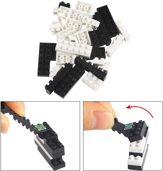 Larcele Micro Dog Building Blocks Set Pet Mini Building Toy Bricks Kit,950 Pieces KLJM-02 (Border Collie)