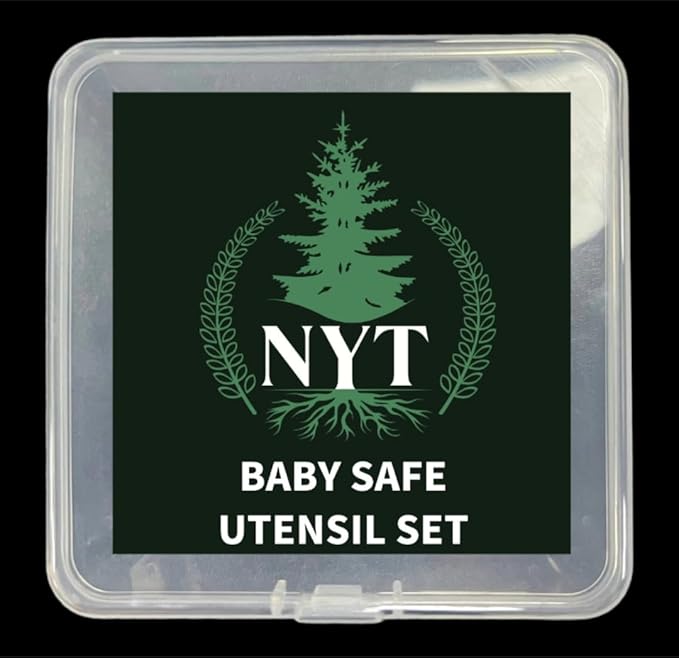 Baby Spoons and forks set, Silicone, Self Feeding pack of 2, Toddler spoon and fork set, Baby Led Weaning Supplies, First Stage Baby Essentials, Safe To Use, Gentle Teethers- (Earthy colors)