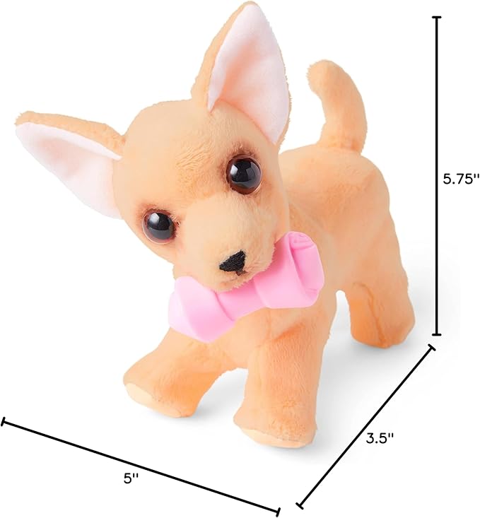 American Girl Barker Posey Tan Dog for 18-inch Dolls plus Pet Accessories