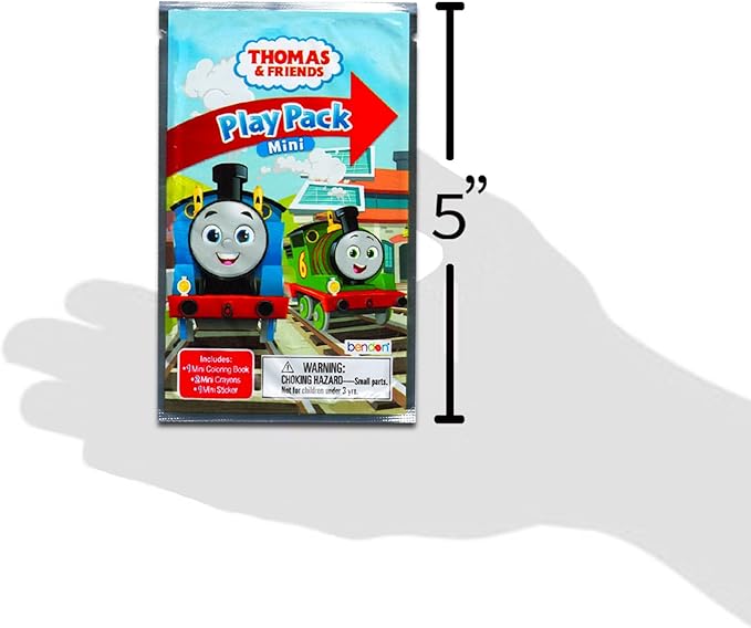 Thomas and Friends Mini Party Favors Set for Kids - Bundle with 24 Mini Thomas the Train Grab n Go Play Packs with Coloring Pages, Stickers, More (Thomas and Friends Birthday Party Supplies)