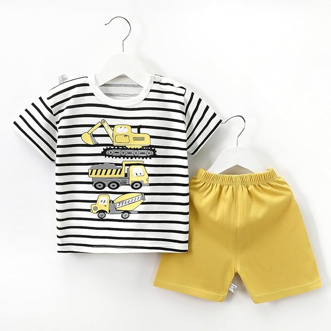 Toddler Baby Boy Clothes for 2t 3t Boys Cute Summer Short Sleeve T-Shirt Tops Shorts Clothes Sets Baby Boy Outfits