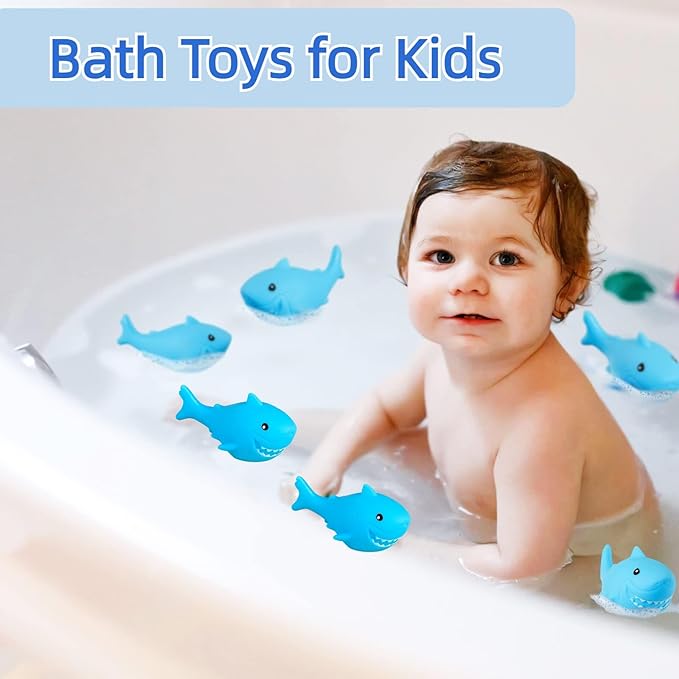 146Pcs Baby Shark Party Favors for Toddlers Kids 4-8 Under The Sea Animals Coloring Books with Crayons Bulk Birthday Supplies Tattoo Stickers Stamper Bracelets School Classroom Reward Gift Goodie Bags