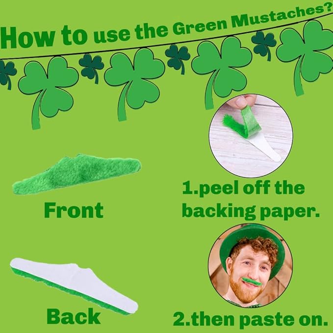 168Pcs St. Patrick's Day Party Favor Set, Include Green Beads Shamrock Necklace, Shamrock Shutter Shades Glasses, Tattoos, Mustache, Bracelets, Coins for Kids St Patrick's Day Party Accessories Decor