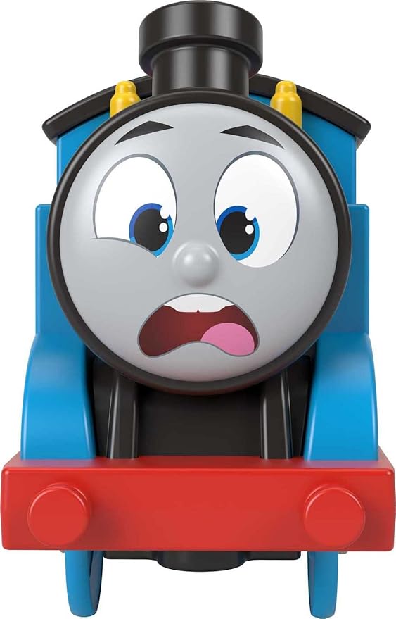 Thomas & Friends Toy Train, Wobble Cargo Thomas Motorized Engine with 2 Cargo Cars for Preschool Railway Play Ages 3+ Years