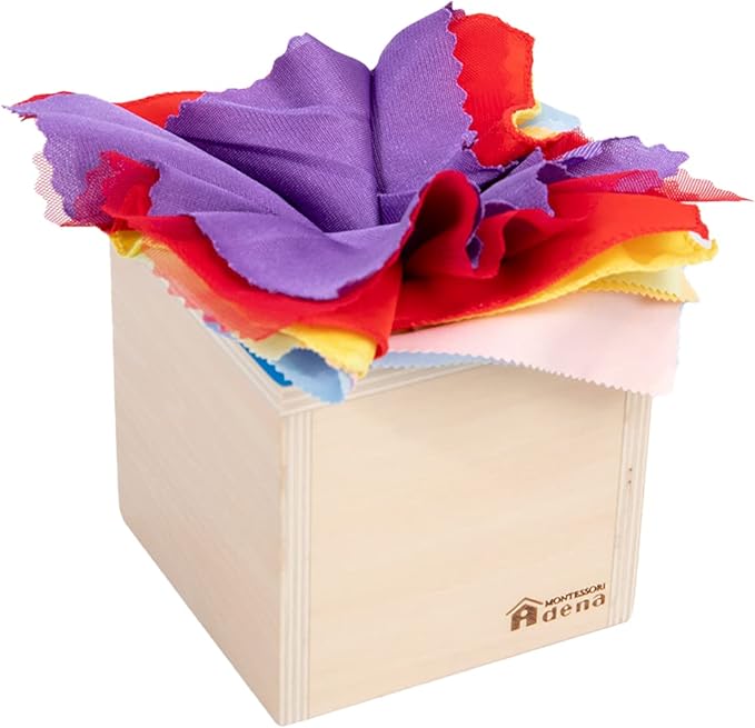 Adena Montessori 6 in 1 Play Kit Toy- 3 Nesting & Stacking Boxes, Object Permanence Drop Game, Coin Box, Carrot Harvest,Tissue Box,Sticks Matching Game for 6-12 Months 1 Year Old Toddlers 2 Year