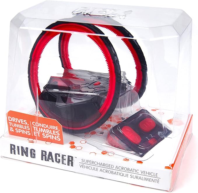 HEXBUG Ring Racer, Self-Stabilizing Rechargeable Remote Control Robot Toys for Kids, STEM Toys for Boys & Girls Aged 8 & Up, (Colors May Vary)