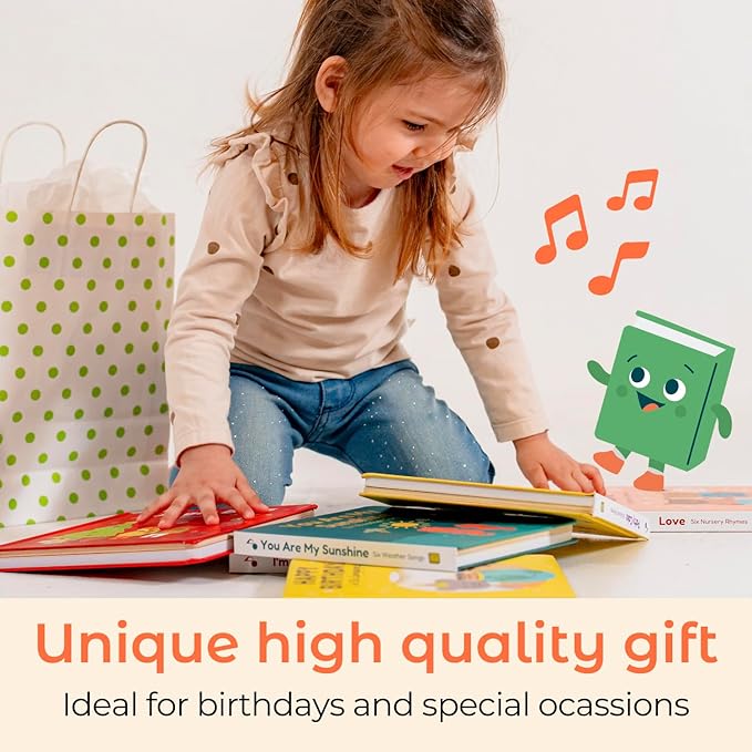 Cali’s Books Wind Down – USB-C Rechargeable Baby Book for Toddlers 1-3 | Expert-Designed Bedtime Musical Book with Gentle Activities and Affirmations for a Calming Nightly Routine