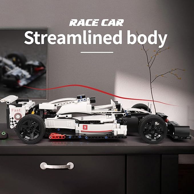 Mould King Technik Sports Car, Formula 1 Racing Car Building Blocks Kit, 1235 Pcs Collectible F1 Car Model Toys for Kids, Boys, Adult(Static Version)