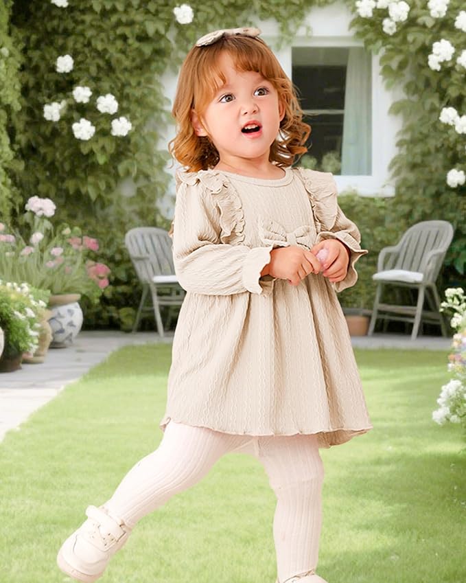 Mioglrie Baby Girl Dress Toddler Girls' Dresses 3 6 9 12 18 24 Months 2t 3t Girls Clothes Fall Winter Outfits