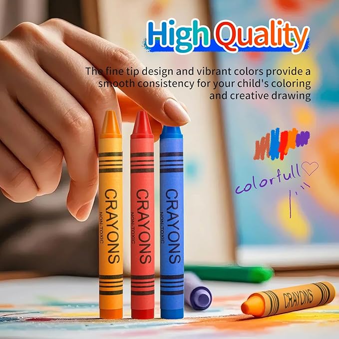 20 Pack Crayons Bulk, 160 Count Crayons, 8 Color Bulk Crayons, Easy to Hold Crayon, Crayons Party favors for Home Birthdays Goody Bags Stocking Stuffers