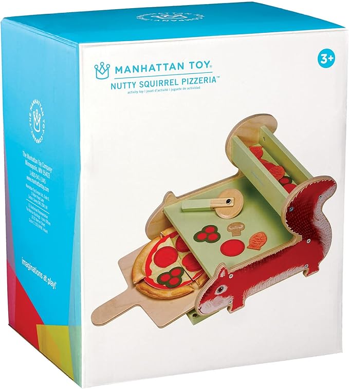 Manhattan Toy Nutty Squirrel Pizzeria Toddler & Kids Pretend Play Cooking Toy Set