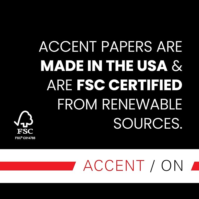 Accent Opaque White 8.5” x 11” Cardstock Paper, 100lb, 271gsm – 200 Sheets (1 Ream) – Premium Smooth Heavy Cardstock, Printer Paper for Invitations, Cards, Menus, Business Cards – 1188091R