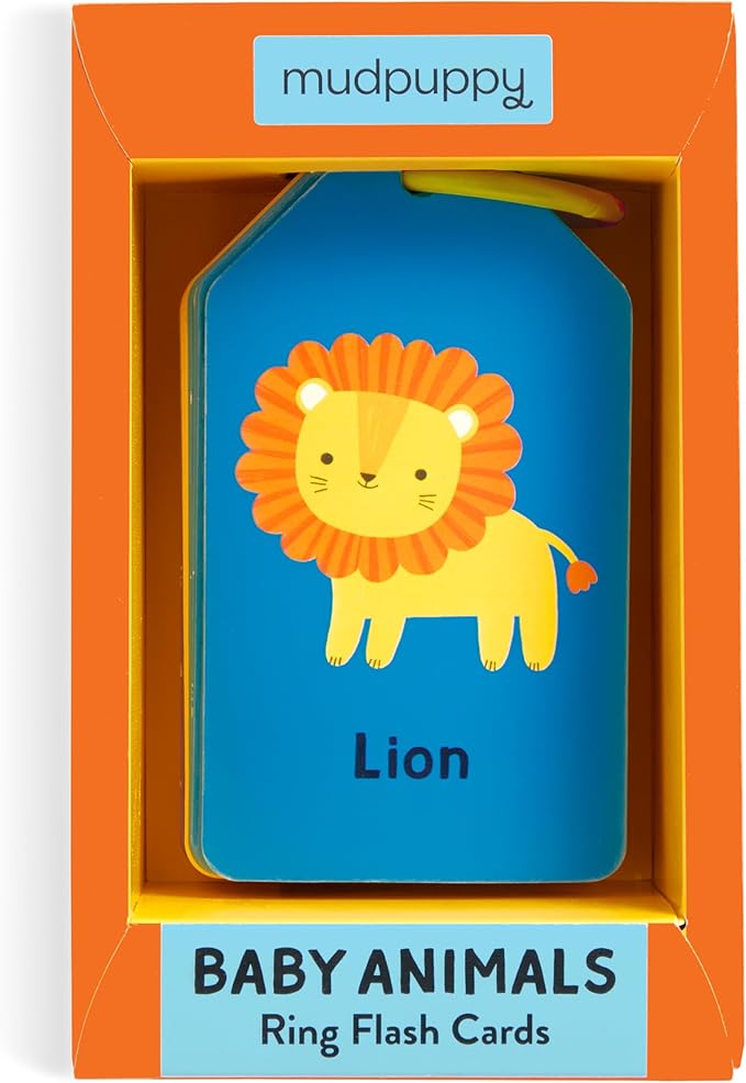 Mudpuppy Baby Animals — Ring Flashcards 26 Durable Double Sided Baby Animal Cards And Reclosable Ring With Colorful Art For Babies Ages 1+ Perfect For Preschool Or Travel For Teachers And Parents