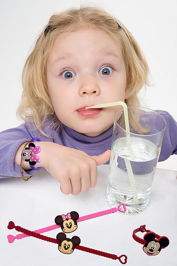 15Pack Rubber Bracelets Wristband Bracelets for Birthday Party Supplies Favors Prize Rewards (15)