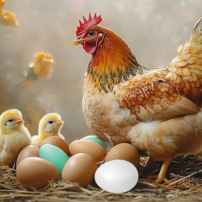 15pcs Wooden Fake Eggs, 3-Color Wooden Easter Eggs, DIY Kitchen Pretend Game Food Set, Children's Kitchen Game Toys, Home Decoration Products, Fake Eggs for Home Farm Decoration