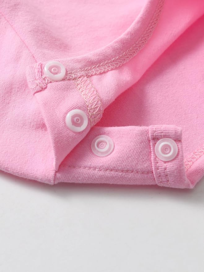 KuKitty 3Pcs Baby Girl Outfits Set Long Sleeve T-Shirt Tops Flowers Pants with Headband