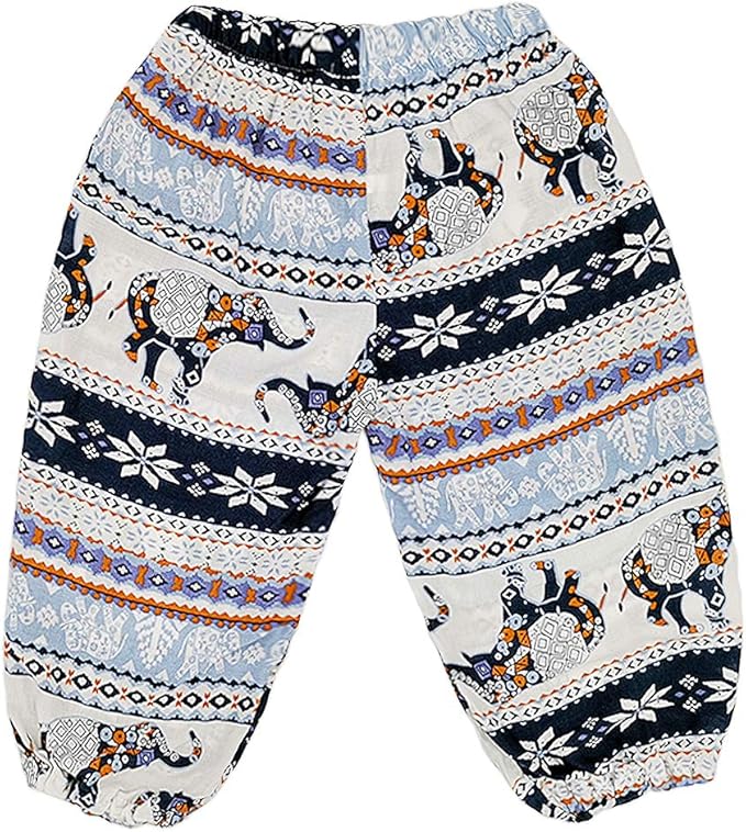 Baby Girls Boho Elephant Tops Harem Pants 2 Piece Outfits
