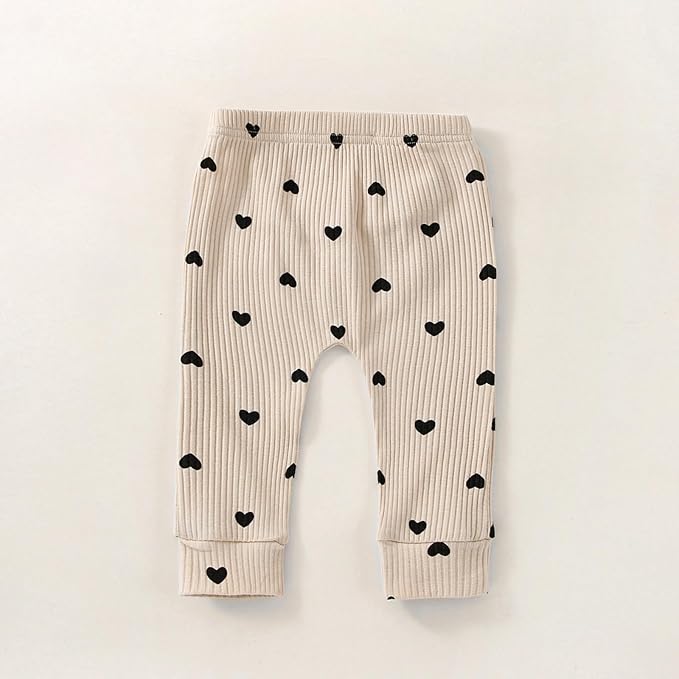Baby Girl Clothes Newborn Infant Fall Winter Outifts Ribbed Ruffle Long Sleeve Romper Pant Outfit Set 3pcs 0-18Months