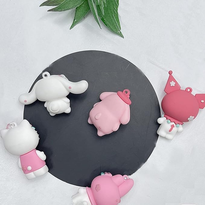 5Pcs Cute Anime Figurines, Kawaii Anime Cake Topper Set,Birthday Party Decoration Supplies,Gift for Anime Fans or Friends (S-5pcs)