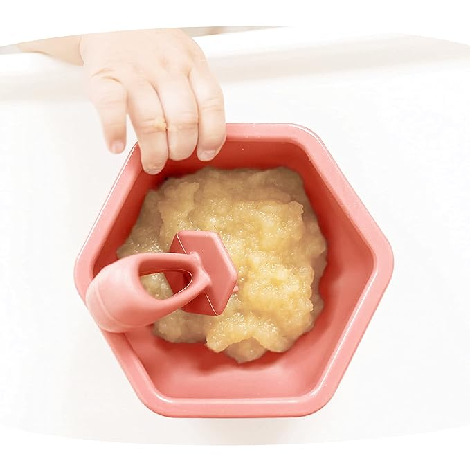 Tiny Twinkle Silicone Training Utensils - Baby Spoons and Baby Forks For Self-Feeding Training - Silicone Baby Led Weaning Utensils For Toddlers And Babies 6-24 Months - Baby Feeding Supplies (Coral)