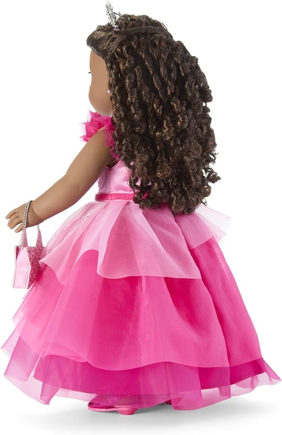 American Girl 2024 Pink Stardust Holiday Collector Doll with Swarovski Crystals – Brunette