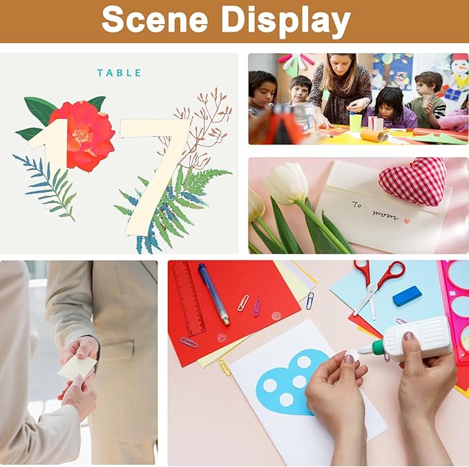 28 Sheets Shimmer Beige Cardstock 8.5 x 11 Off White Paper, 250gsm/92lb Ivory Card Stock Printer Paper for DIY Cards Making, Business Cards, Wedding, Invitations, School Crafting, Menus