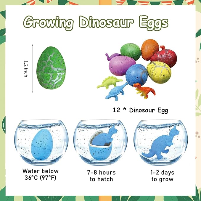 158PCS Dinosaur Party Favors 10 Types Dinosaur Birthday Party Supplies for 12 Kids Dinosaur Goodie Bags for Kids Birthday Dinosaur Gifts Bags Fillers Dinosaur Themed Party Toys