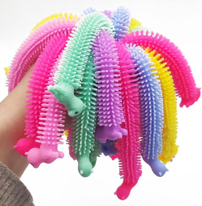 18 Pcs Stretchy String Toys,Alpaca Fidget Sensory Toy,Squeeze Pull Noodles for Boys,Girls,Adults,Party Favors Prizes,Calm Relax