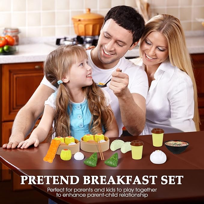 2 Sets Induction Cooker for Steamer Buns Children Pretend Breakfast Toys Chinese Breakfast Play Toy Pretend Toys for Breakfast Steamed Toy Kitchen Cooking Toys