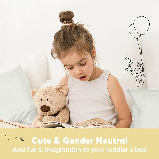 Toddler Pillow with Pillowcase - 13x18 My Little Dreamy Pillow, Organic Cotton Toddler Pillows for Sleeping, Kids Pillow, Travel Pillows, Mini Pillow, Nursery Pillow, Toddler Bed Pillow (Pearl Gray)