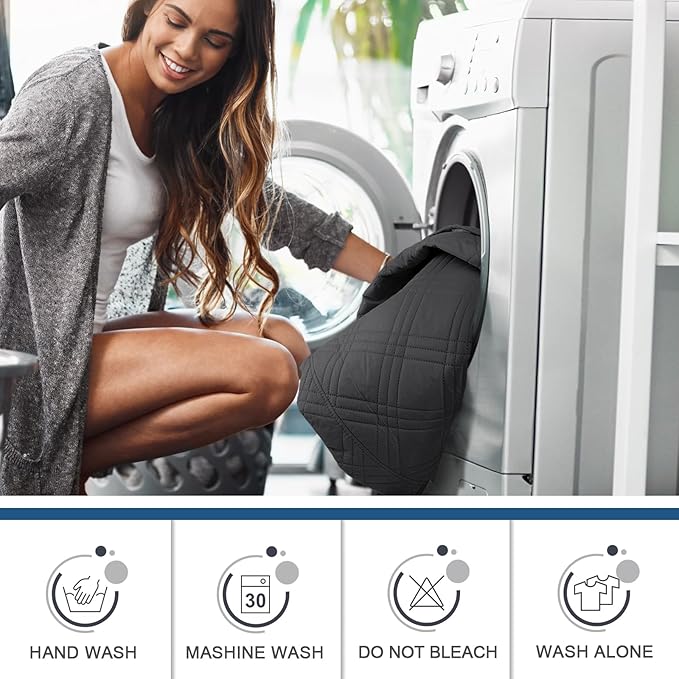 TAOCOCO 100% Waterproof Recliner Chair Cover Stay in Place, Recliner Covers for Small Recliner Chair with Pocket, Reclining Chair Cover Furniture Protector for Kids, Pets(X-Small Chair, Charcoal Gray)