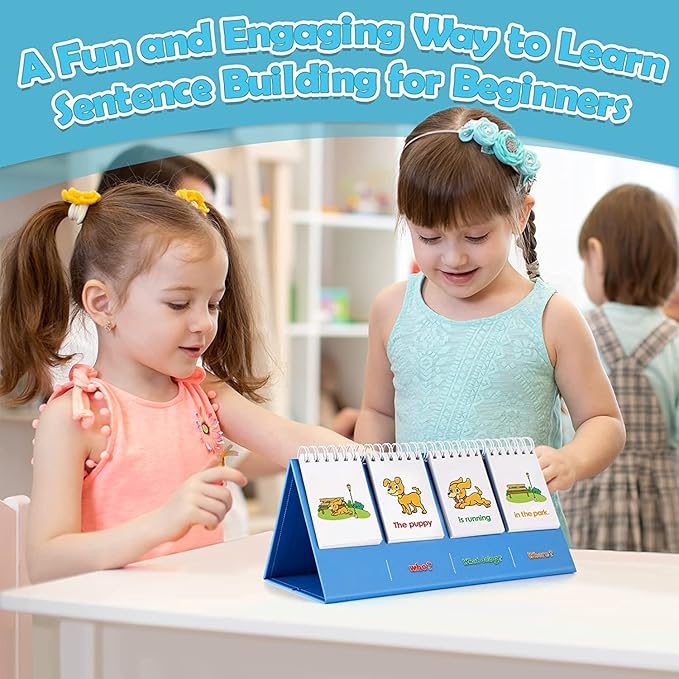 Aizweb Sentence Building for Kids,Speech Therapy Learn to Read for Preschool Kindergarten 1st 2nd Grade Classroom Must Haves,Phonics Reading Learning Games,Special Education for Homeschool Supplies
