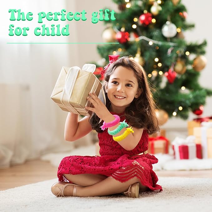 40 Pack Stretchy String Fidget Toys,Dinosaur Sensory String Toys,String Fidget Toys for Kids Adults Stress Relief,Party Favors,Christmas Stocking Stuffers