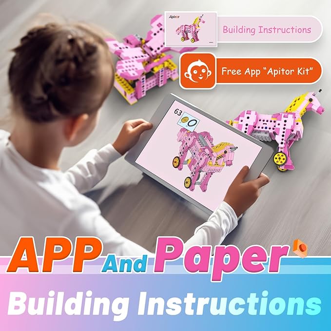 298PCS STEM Toys for Girls, 8-in-1 Electric Motor Robotic Science Kits, STEM Kits for Kids Age 8-10, Educational Craft Building Toys, Birthday Gifts for Boys Girls 6 7 8 9 10 11 12 Year Old