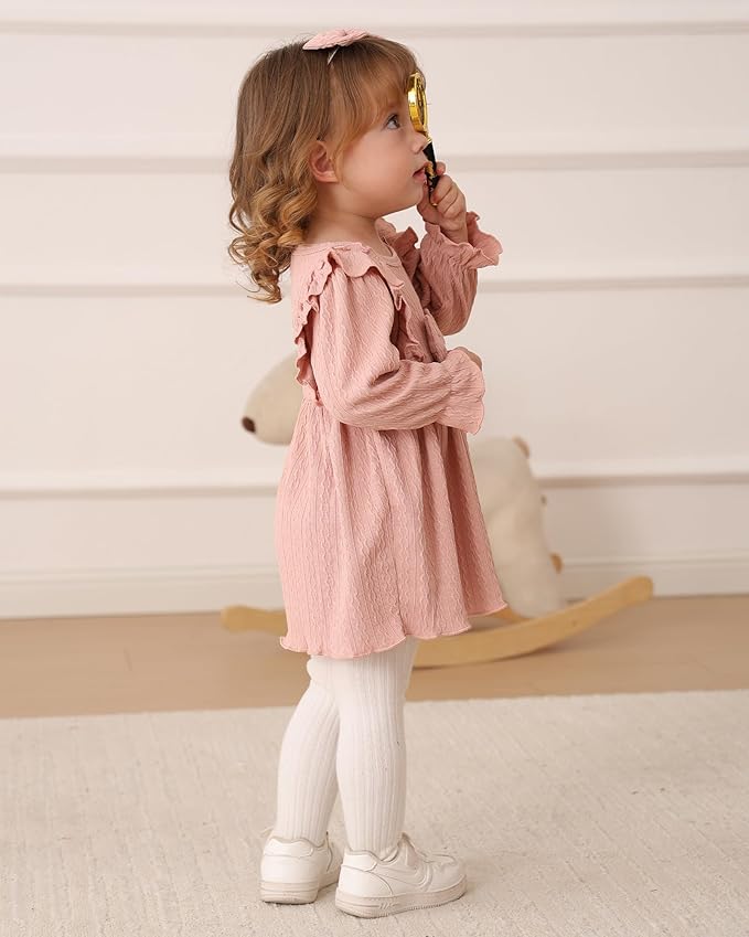 Mioglrie Baby Girl Dress Toddler Girls' Dresses 3 6 9 12 18 24 Months 2t 3t Girls Clothes Fall Winter Outfits